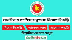 প্রাথমিক ও গণশিক্ষা মন্ত্রণালয় নিয়োগ বিজ্ঞপ্তি ২০২৫