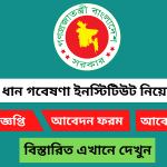 বাংলাদেশ ধান গবেষণা ইনস্টিটিউট নিয়োগ বিজ্ঞপ্তি ২০২৫
