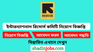 ইন্টারন্যাশনাল রিসোর্স কমিটি নিয়োগ বিজ্ঞপ্তি ২০২৪