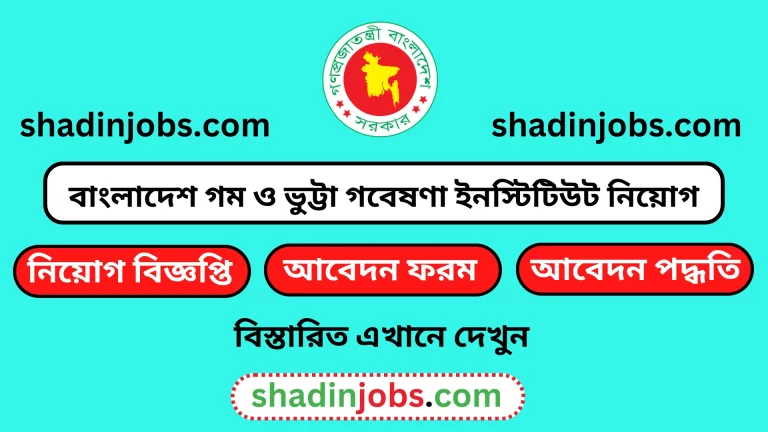 বাংলাদেশ গম ও ভুট্টা গবেষণা ইনস্টিটিউট নিয়োগ বিজ্ঞপ্তি ২০২৪