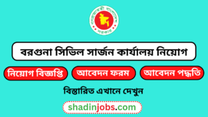 বরগুনা সিভিল সার্জন কার্যালয় নিয়োগ বিজ্ঞপ্তি ২০২৫
