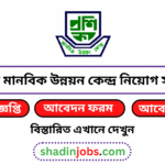 প্রশিকা মানবিক উন্নয়ন কেন্দ্র নিয়োগ বিজ্ঞপ্তি ২০২৫