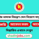 জাতীয় তামাক নিয়ন্ত্রণ সেল নিয়োগ বিজ্ঞপ্তি ২০২৫