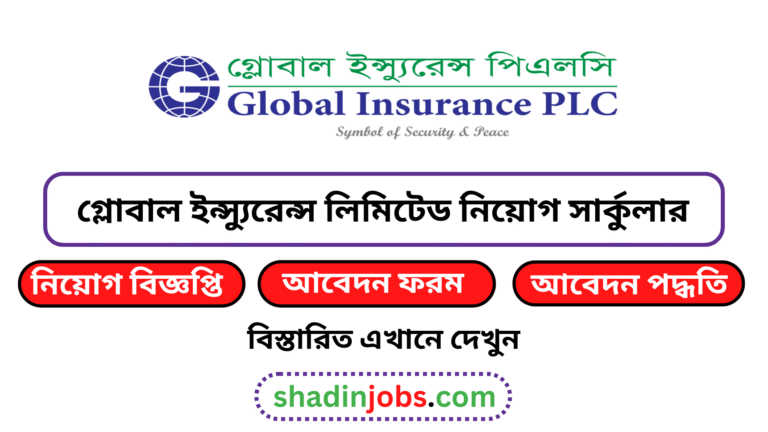 গ্লোবাল ইন্স্যুরেন্স লিমিটেড নিয়োগ বিজ্ঞপ্তি ২০২৫