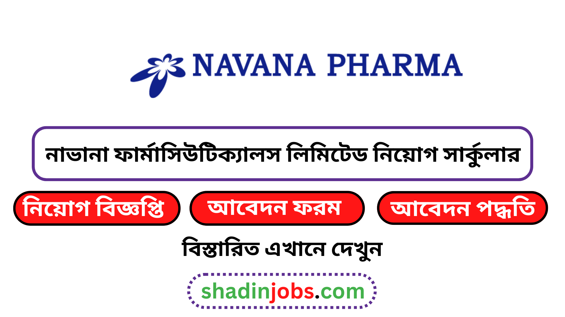 নাভানা ফার্মাসিউটিক্যালস লিমিটেড নিয়োগ বিজ্ঞপ্তি ২০২৫