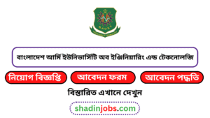 বাংলাদেশ আর্মি ইউনিভার্সিটি অব ইঞ্জিনিয়ারিং এন্ড টেকনোলজি নিয়োগ বিজ্ঞপ্তি ২০২৫