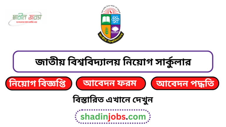 জাতীয় বিশ্ববিদ্যালয় নিয়োগ বিজ্ঞপ্তি ২০২৬