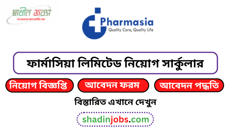 Pharmasia Limited Job Circular 2026