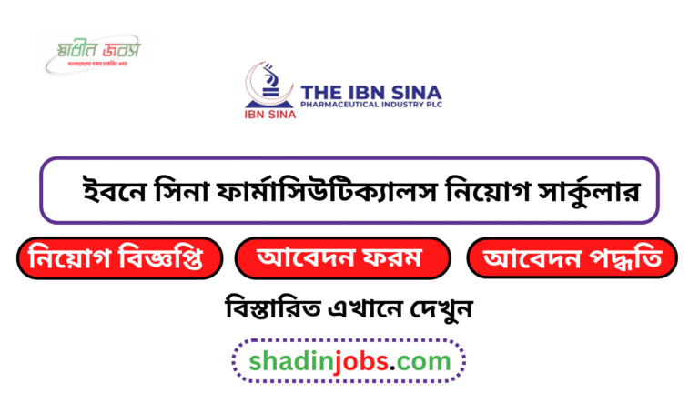 ইবনে সিনা ফার্মাসিউটিক্যালস নিয়োগ বিজ্ঞপ্তি ২০২৬