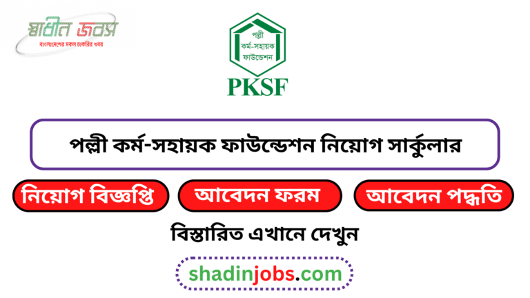 পল্লী কর্ম-সহায়ক ফাউন্ডেশন নিয়োগ বিজ্ঞপ্তি ২০২৬