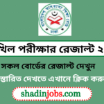 দাখিল পরীক্ষার রেজাল্ট ২০২৬