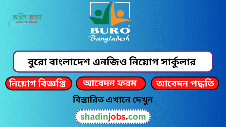 BURO Bangladesh job circular 2026