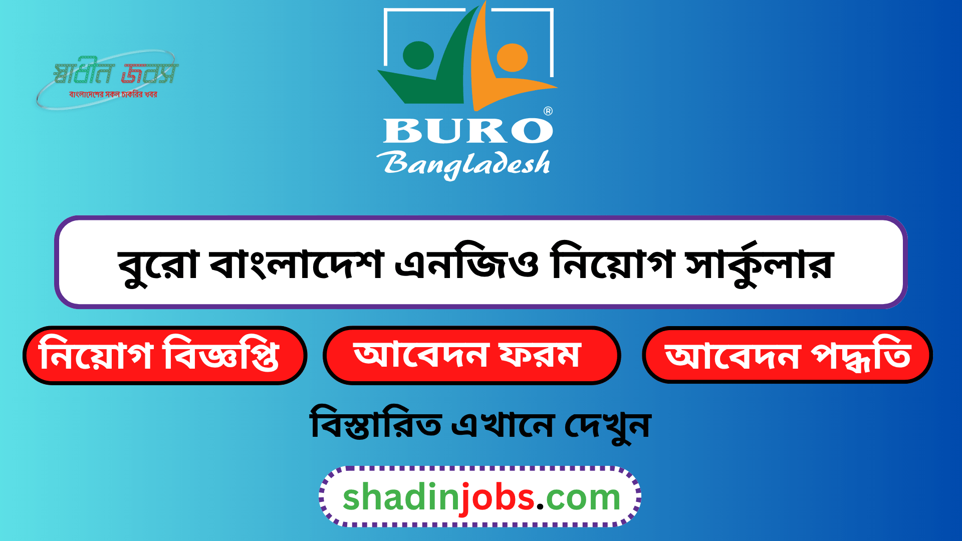 BURO Bangladesh job circular 2026