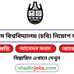 চট্টগ্রাম বিশ্ববিদ্যালয় (চবি) নিয়োগ বিজ্ঞপ্তি ২০২৬