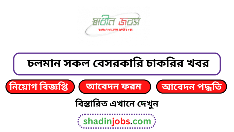 চলমান সকল বেসরকারি চাকরির নিয়োগ বিজ্ঞপ্তি ২০২৬