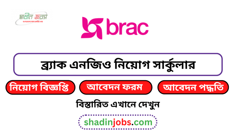 ব্র্যাক এনজিও নিয়োগ বিজ্ঞপ্তি ২০২৬